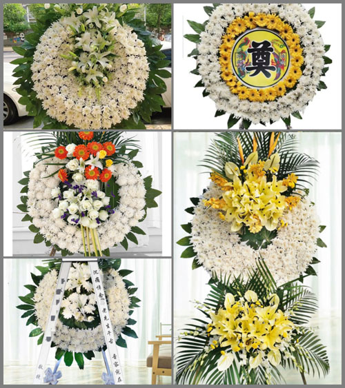 四川成都大邑县鹤鸣乡青龙村花圈速递